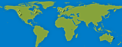Map of SurveyMonkey Locations