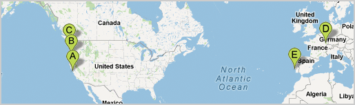Map of SurveyMonkey Locations