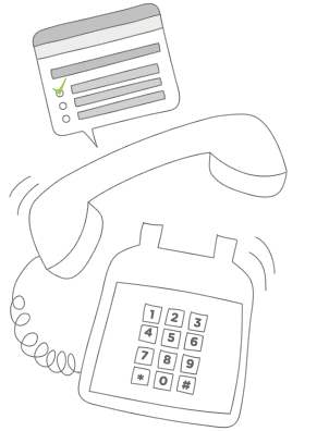 Telephone Surveys Illustration