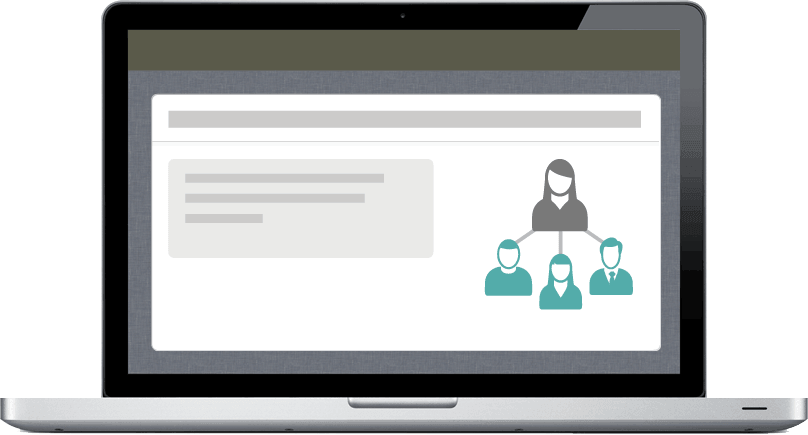 Showing a computer with multiple accounts tied to one central Enterprise account